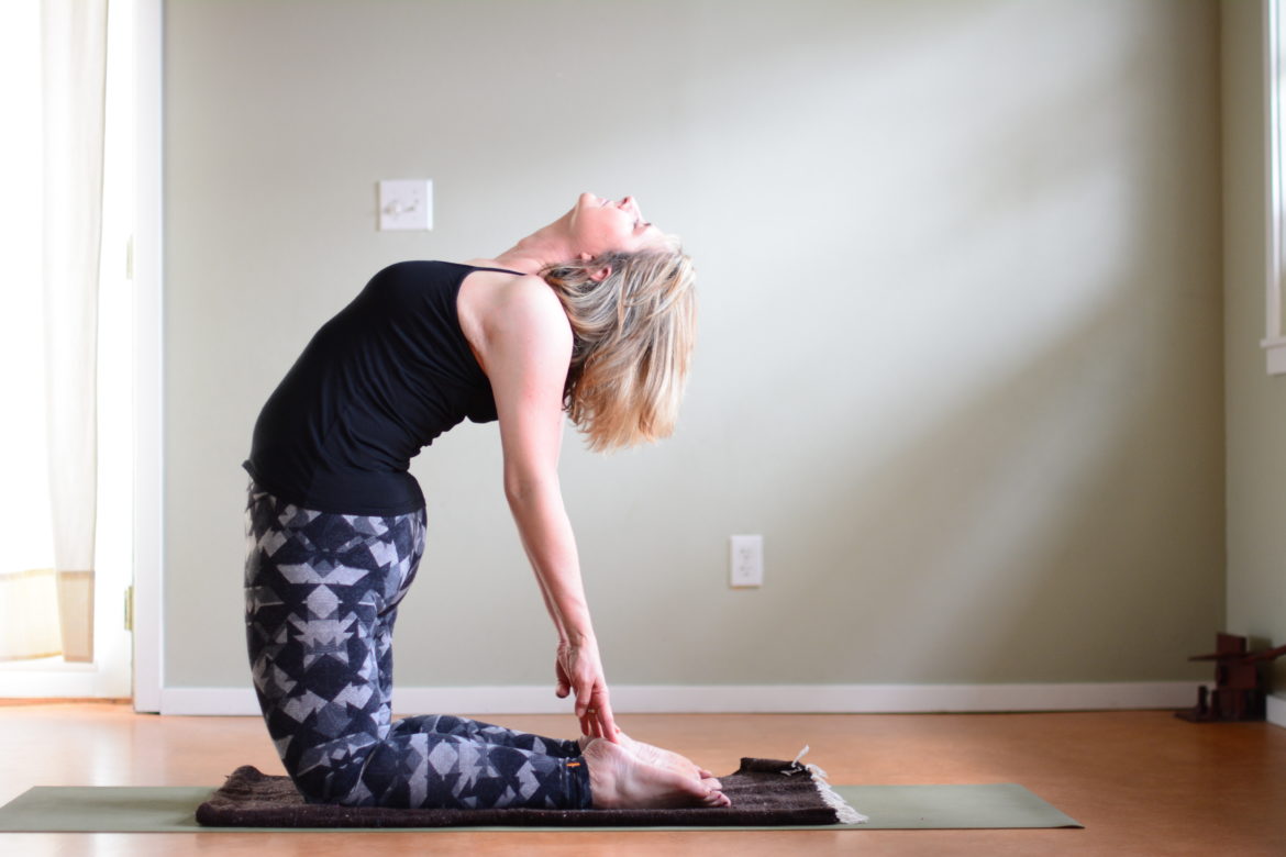 Ushtrasana (Camel Pose) by Arundhati Baitmangalkar