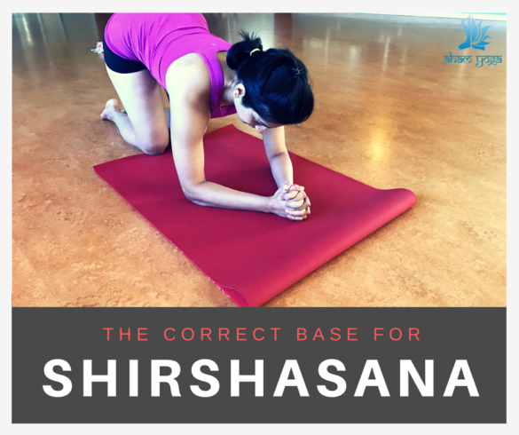 The correct base for Headstand