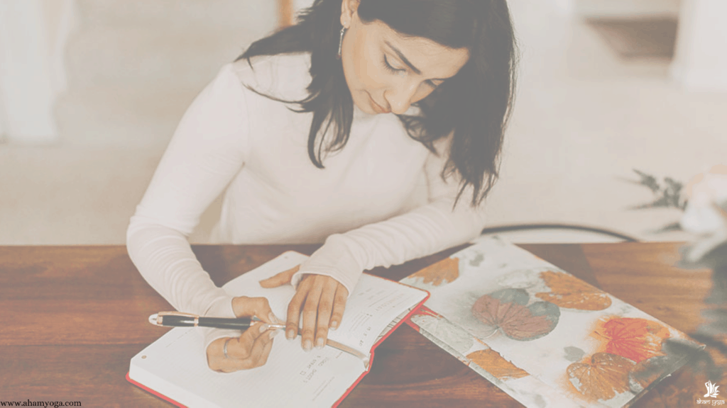 Arundhati writing yoga teacher training manual for Aham yoga