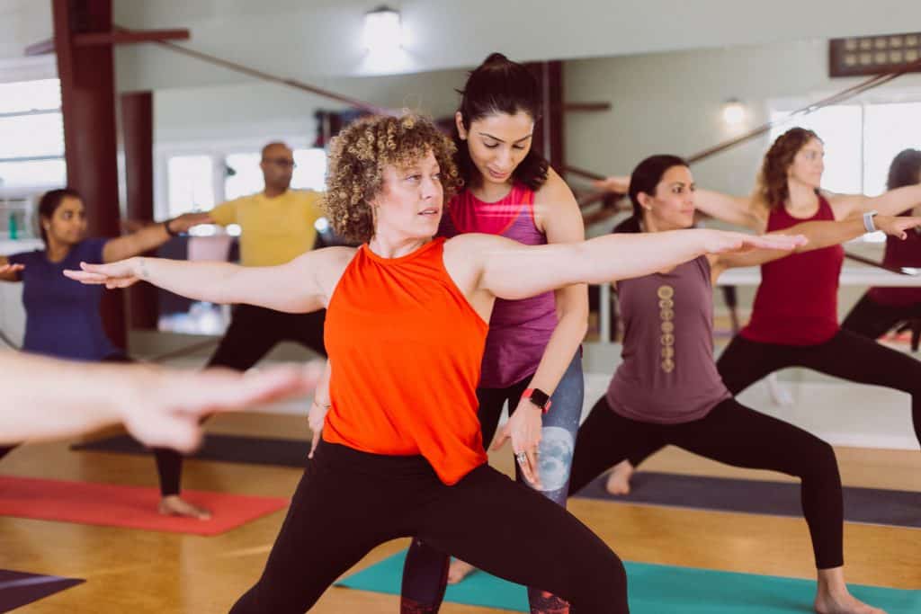 Teaching beginners yoga